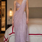 Glitter Shimmer Ready-to-Wear Saree with Matching Blouse