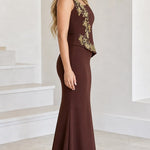 Asymmetrical Beaded Corset Mermaid Formal Evening Gown