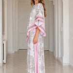 Women's 2-Piece Graphic Print Poncho Top and Wide Leg Pants Set