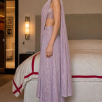 Glitter Shimmer Ready-to-Wear Saree with Matching Blouse