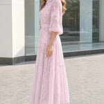 Floral Lace Button-Down Shirt Midi Dress with Ornate Buckle Belt
