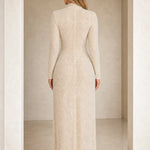 Elegance Sequin Long Sleeve Maxi Dress