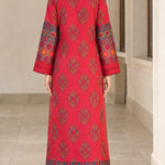 Bohemian Print Satin Maxi Kaftan Dress with Button Front