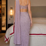 Glitter Shimmer Ready-to-Wear Saree with Matching Blouse