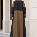 Women's Colorblock Pinstripe Maxi Trench Coat