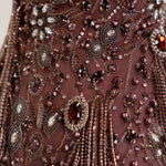 Exquisite Beaded Strapless Mermaid Evening Gown with Train