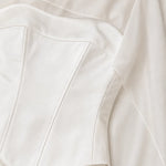 Elegant Mock Neck Corset Cape Evening Maxi Dress