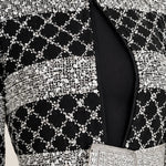 Sequined Jacket Overlay Pleated Maxi Evening Dress with Embellished Waist Detail