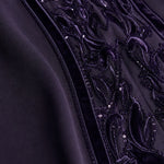 High Neck Embroidered Mermaid Evening Gown with Attached Cape