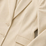 Women's Elegant 2-Piece Tailored Blazer and Wide-Leg Trouser Suit Set