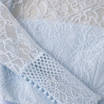 Elegant Mock Neck Long Sleeve Lace A-Line Formal Evening Gown
