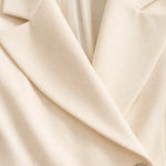 Double-Breasted Blazer A-Line Midi Dress with Notched Lapel