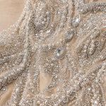 Off-The-Shoulder Embellished Mermaid Evening Gown