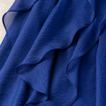 Sleeveless Ruffled Chiffon Maxi Dress