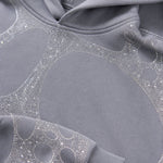 Washed Rhinestone Embellished Oversized Hoodie and Wide-Leg Pants Set