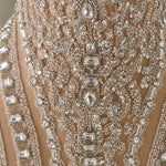 Stunning Sequin and Crystal Embellished Strapless Evening Gown