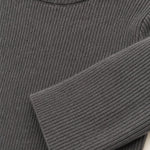Ribbed Knit Long Sleeve Top and Maxi Skirt Two-Piece Set