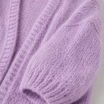 Women's Oversized Open-Front Knit Long Cardigan