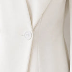 Women's Exaggerated Shawl Lapel Blazer and Wide-Leg Trousers Two-Piece Suit Set