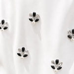 Spaghetti Strap Faux Leather Cutout Embellished Maxi Dress