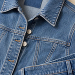 Women's Denim Jacket and Wide-Leg Pants Set