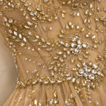 Embellished Corset Sweetheart Evening Gown with Thigh-High Slit