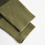 Yohers Olive Camo Knit V-Neck Fringe Hem Bodycon Dress