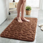 Cobblestone Embossed Bathroom Mat