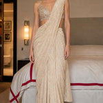 Glitter Shimmer Ready-to-Wear Saree with Matching Blouse