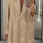 Sequined Wide-leg Pants