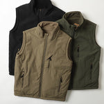 Waterproof Warm Fleece Reversible Stand-collar Vest