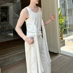 Designed Lace-up Sleeveless Bottoming Shirt