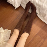 Women's Statement Pointed Toe Knee High Boots