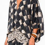 Casual Abstract Checkered Print set