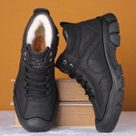 Men’s Brown Leather-Look Casual Ankle Boots