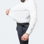 KZZ Men's Long Sleeve Dress Shirt Modern Slim Fit