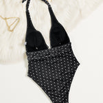 Sexy Polka-Dot Print Comfortable and Slimming One-Piece Swimsuit