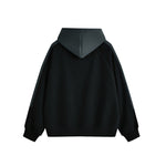 KZZ Men's Autumn Street Style Color Block Simple Pullover Hoodie