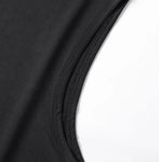 KZZ Two-Piece Set Men's Letter Print Hooded Vest & Drawstring Waist Shorts Set