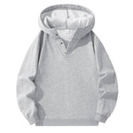 KZZ Autumn & Winter Lazy Set Fleece Hoodie + Straight-Leg Sweatpants
