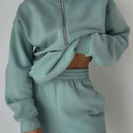 Fleece Sports Street Casual Fashion Two-Piece Sweatshirt