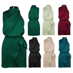 Tara Flemming | Satin Halter Mini Dress For Women