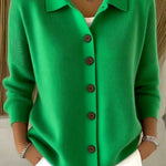 Women’s button-up knitted cardigan sweater