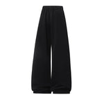 KZZ pants men sweatpants Men's Solid Thermal Lined Drawstring Oversize WaistPants