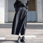 Black Bud A-line Skirt