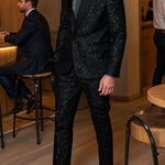 KZZ Men's Glitter Suit