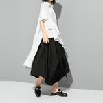 Women's Irregular Ruffle Mid-Length Shirt