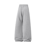 KZZ pants men sweatpants Men's Solid Thermal Lined Drawstring Oversize WaistPants