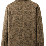 KZZ Men's Printed Zip-Up Jacket
