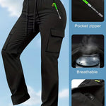 Women’s Straight-Leg Multi-Pocket Cargo Trousers